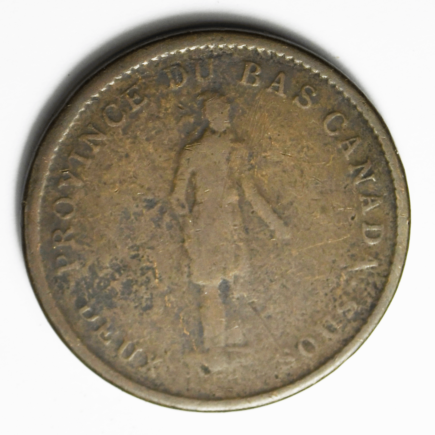 1837 City Bank Canada 2 Sou Penny Token