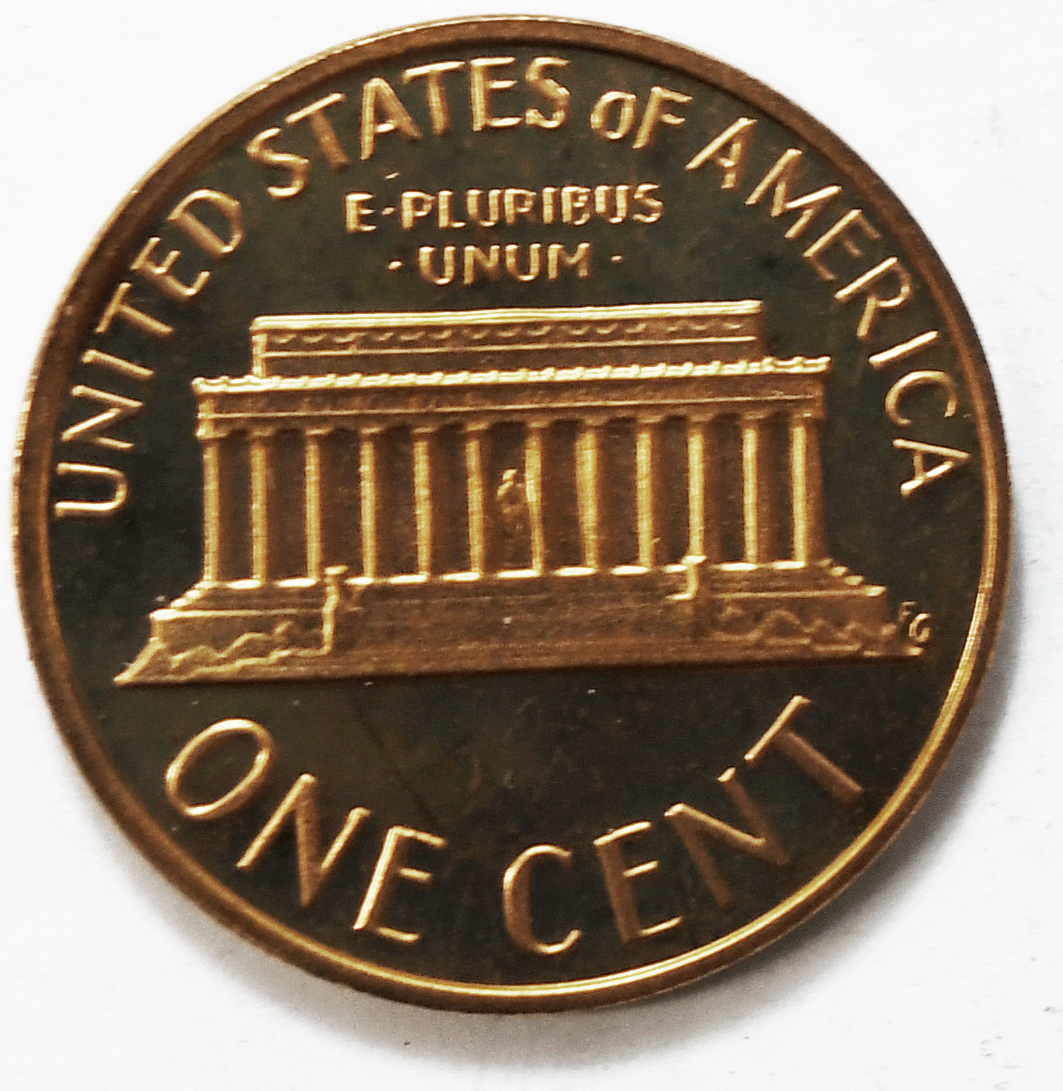 1977 S 1c Proof Lincoln Memorial Cent One Penny Gem Uncirculated San Francisco