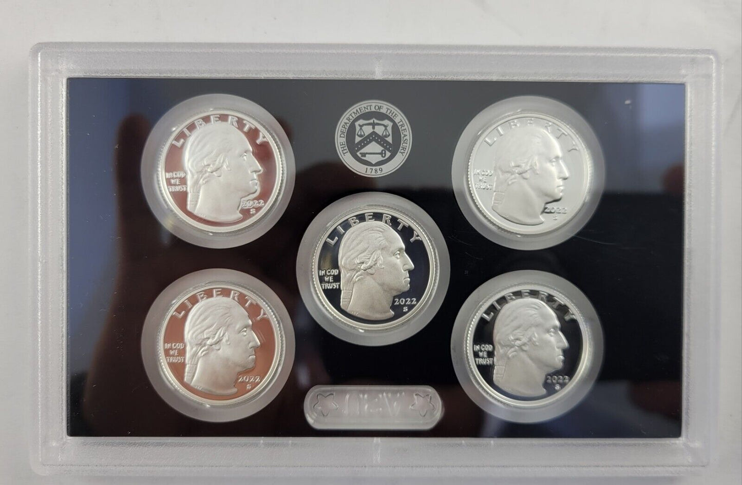 2022 S American Women Quarter 99.9% Silver Proof Set w/ Box & COA 5 Coins