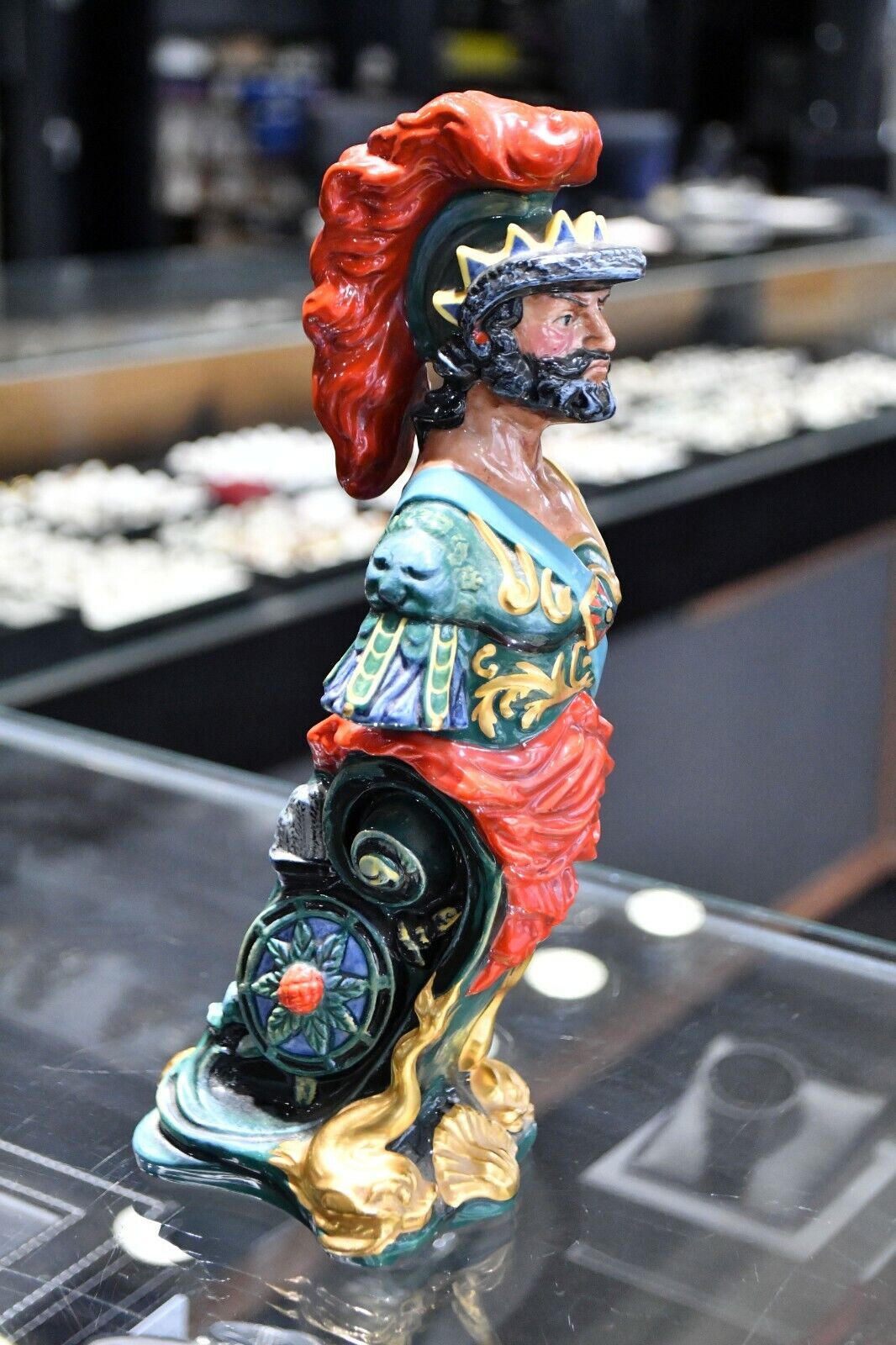 Royal Doulton Ships Figureheads Ajax #444 Ceramic Statue Made in England 9 1/2"