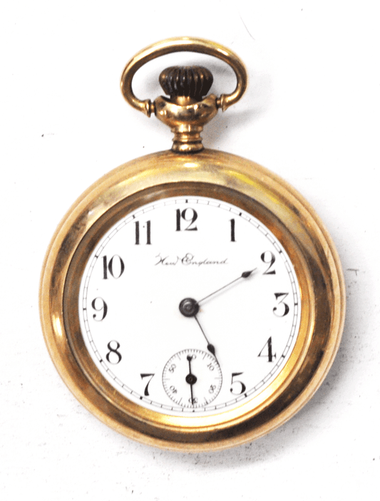 New England Watch Co Rugby Pocket Watch Size 12 OF 20yr Gold Filled