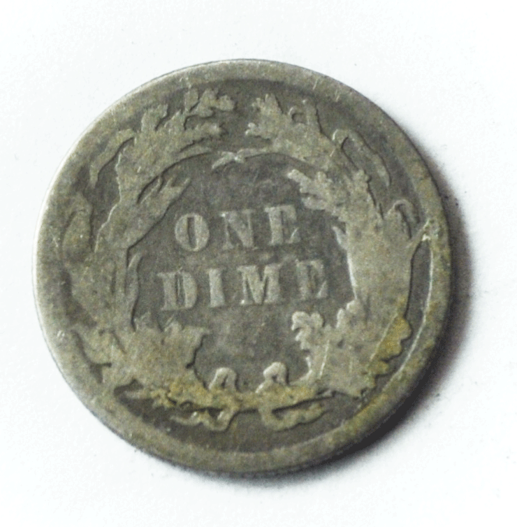 1887 10c Seated Liberty Silver Dime Ten Cents US Philadelphia
