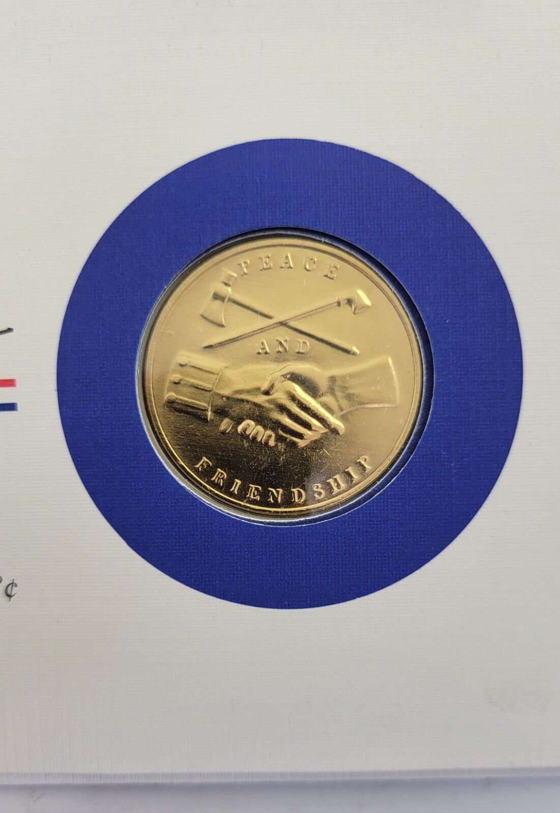 James Monroe Presidential Covers Medal Postal Commemorative Society Gold Plated