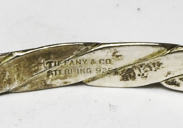 Sterling Silver Tiffany & Co Knife Edge Twist Small Bangle Bracelet 5mm