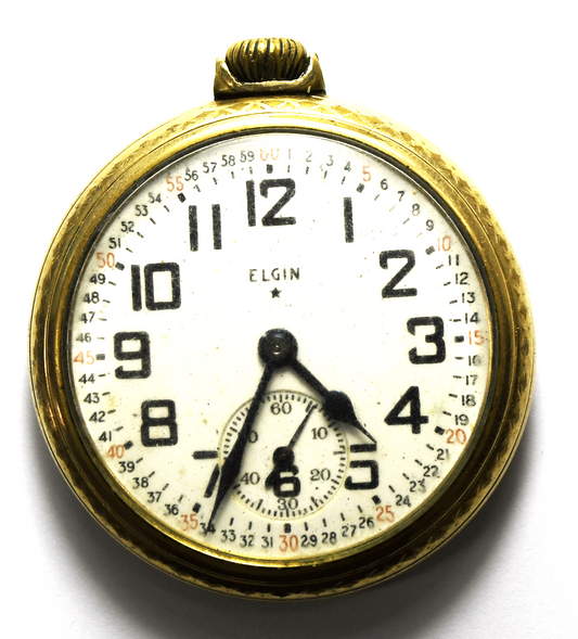 Elgin Size 16 OF Grade 486 Pocket Watch 10k GF Case Not Running Montgomery Dial