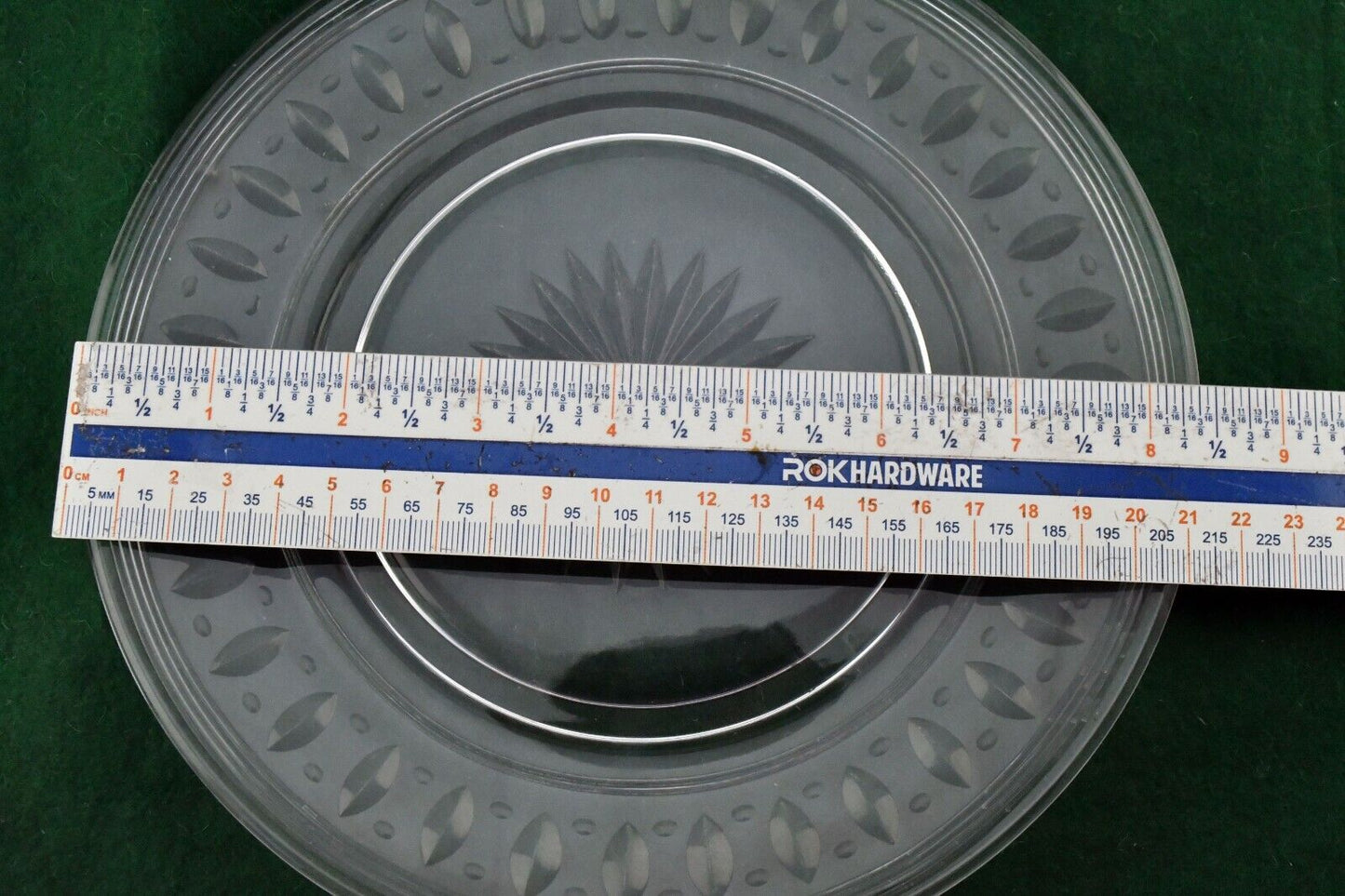 8 3/8" Stuart Dinnerware Crystal Glass Luncheon Bread Plate