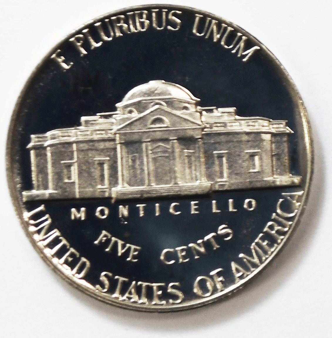 1976 S 5c Jefferson Proof Nickel Five Cents Uncirculated From Proof Set