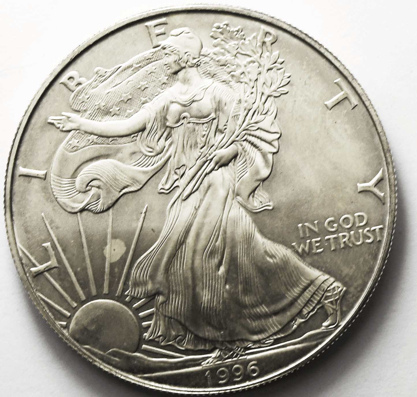 1996 $1 American Silver Eagle Dollar Gem Uncirculated 1oz Fine Coin