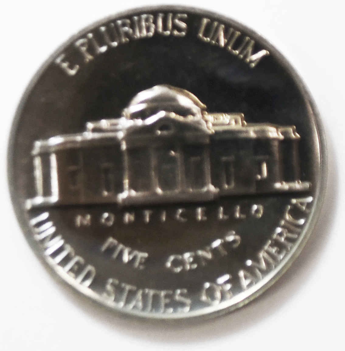 1970 S 5c Jefferson Proof Nickel Five Cents Uncirculated From Proof Set