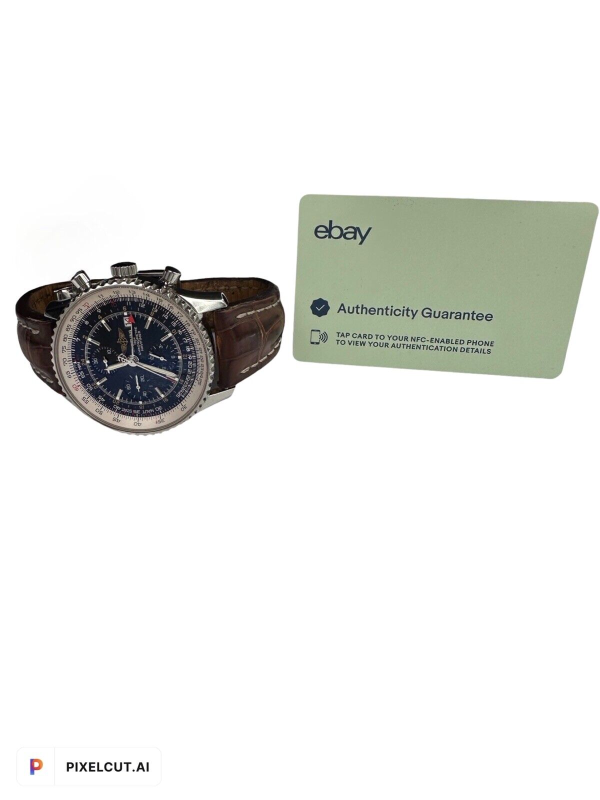 Breitling Navitimer Men's Black Watch with Leather Strap - A24322