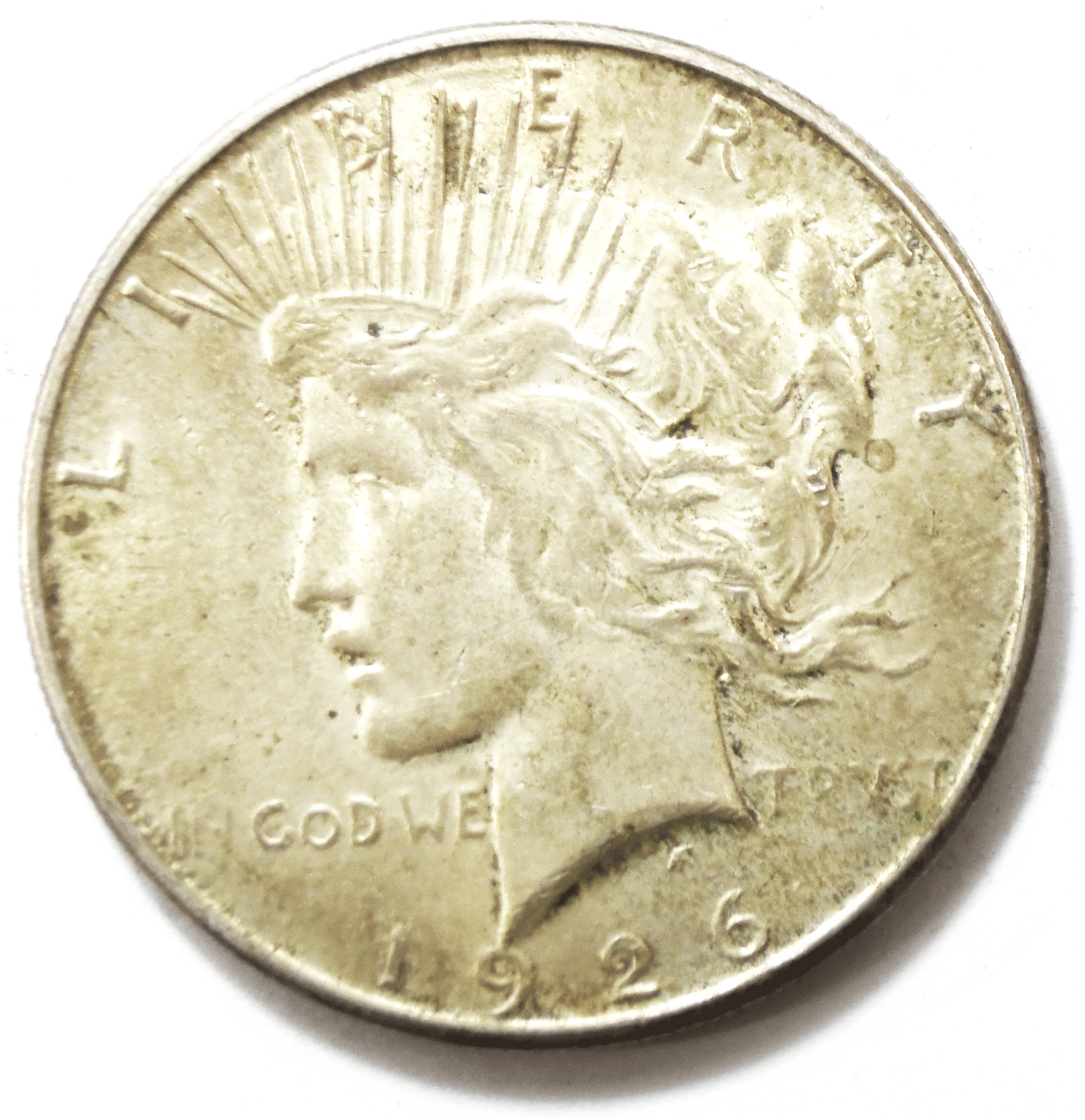 1926 S $1 Peace Silver One Dollar US San Francisco AU