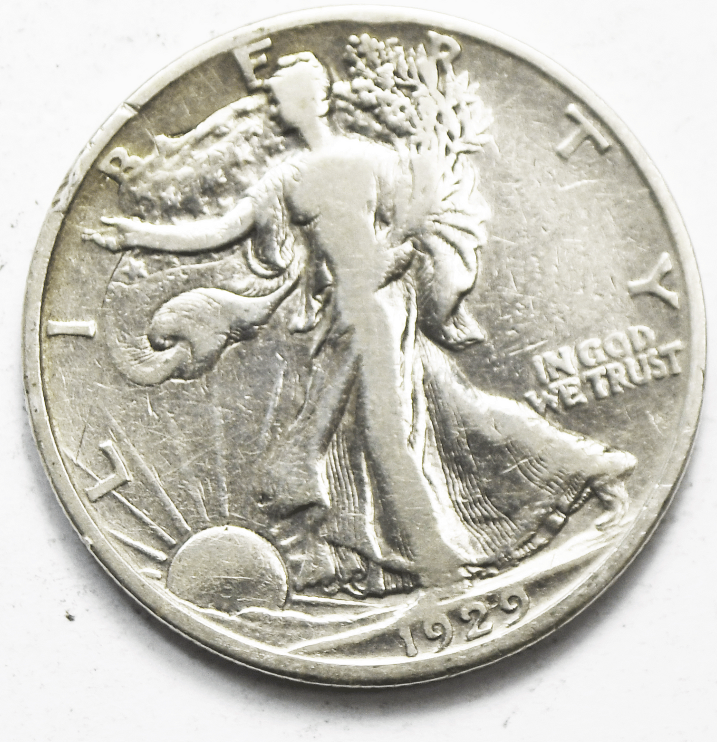 1929 S 50c Walking Liberty Silver Half Dollar Fifty Cents San Francisco