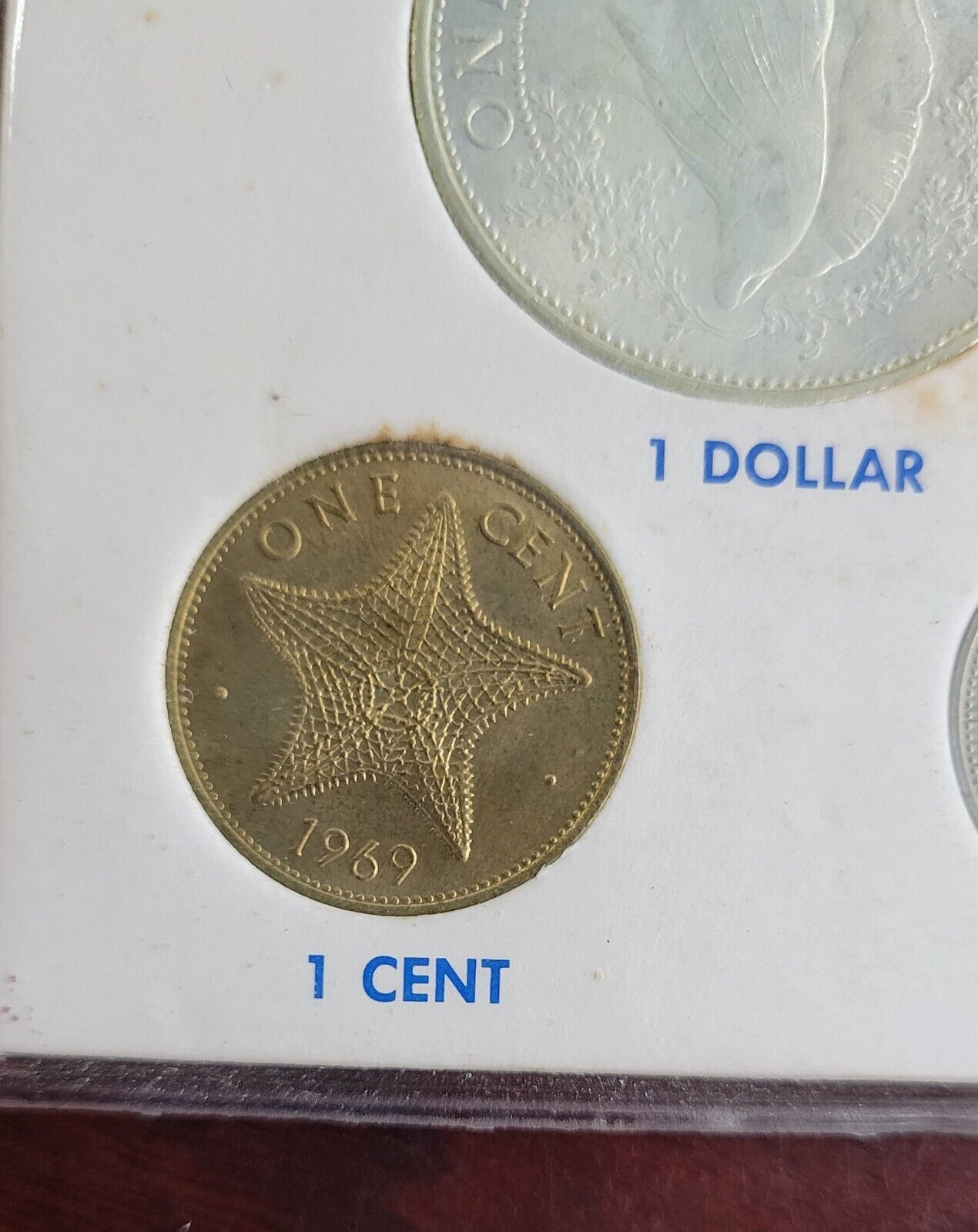 Bahamas 7 Coin Mint Set in Original Packaging Type Set 1966, 1969, 1976, 1978