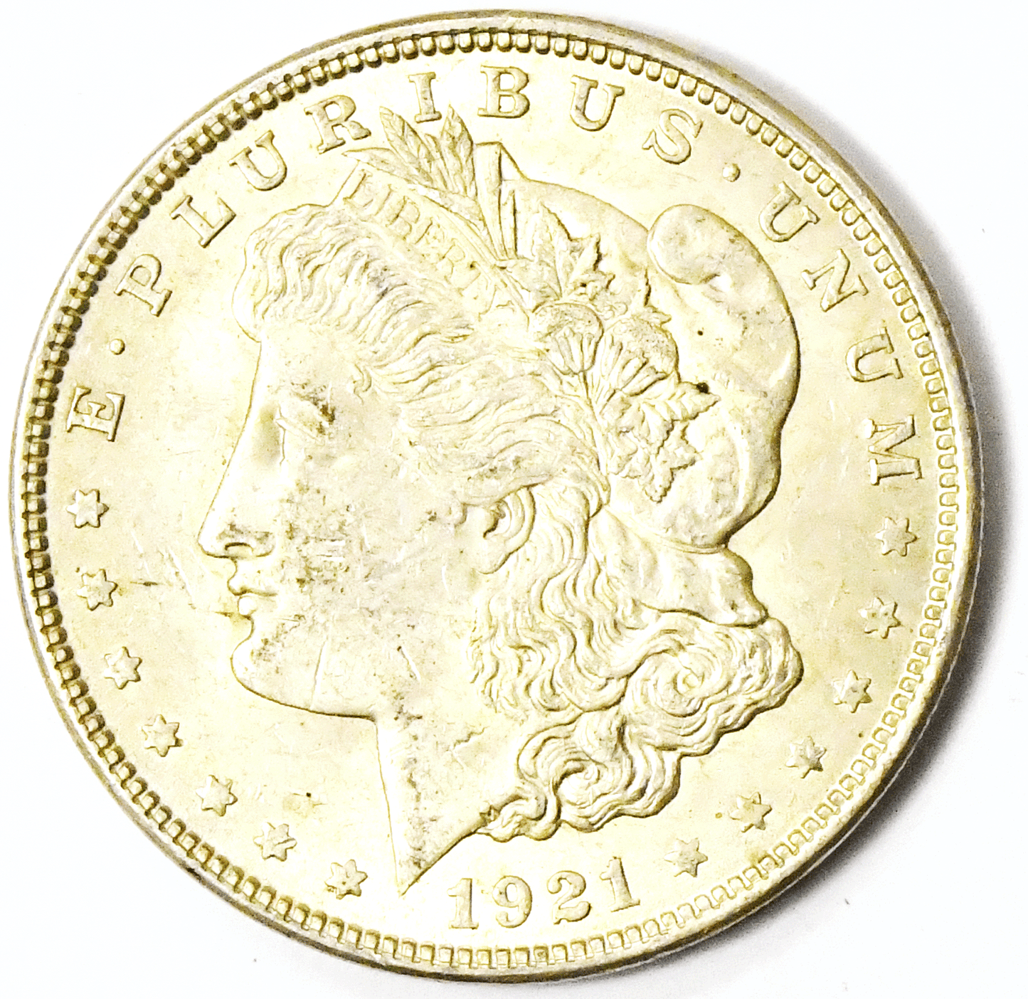 1921 $1 Morgan Silver One Dollar Philadelphia VAM 41B Pitted Reverse Top 100