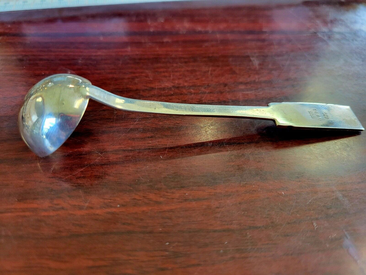 Vintage 925 Sterling Silver Peru 4 1/2" Statue Figure Souvenir Spoon Ladle .57oz