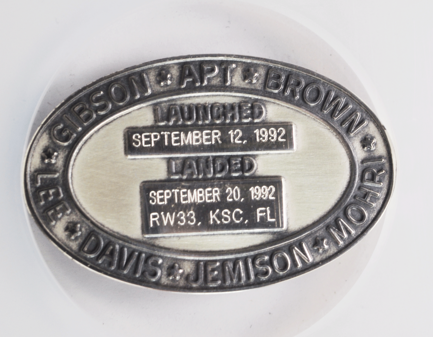 1992 STS-47 Robbins Silver Space Medal Unflown #126 NGC MS66 Endeavour