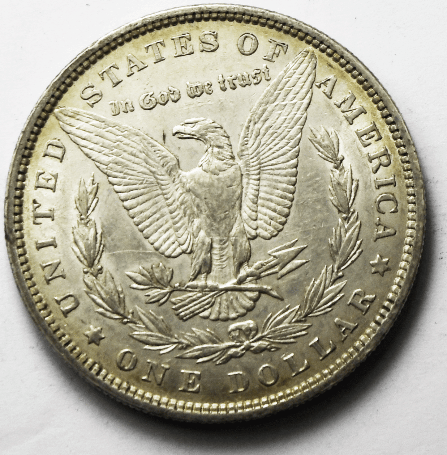 1880 $1 Morgan Silver One Dollar US Coin Philadelphia AU