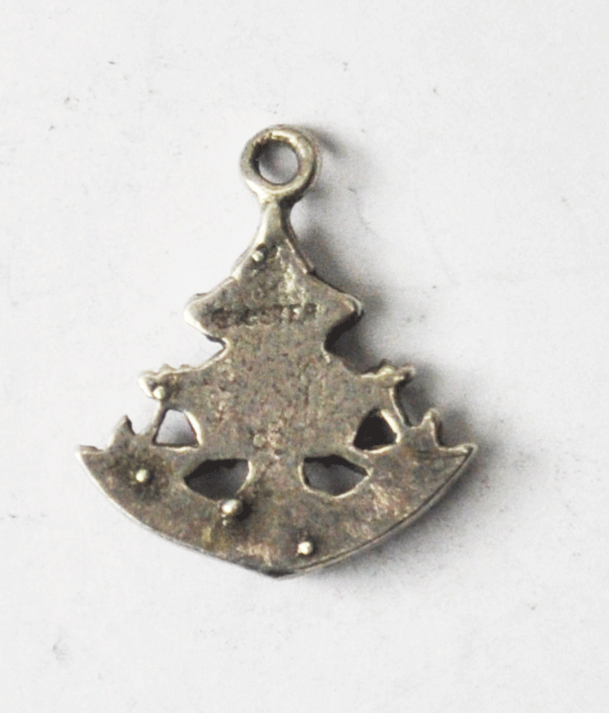 Vintage Sterling Silver Maisels Libra Zodiac Astrology Charm Pendant 18mm