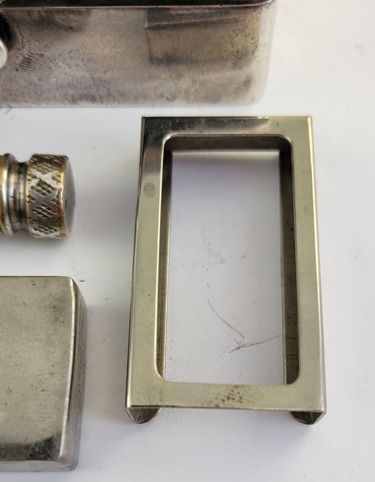 Vintage Gillette Travel Razor Set w/Sterling Case and Extra Razor Holder England