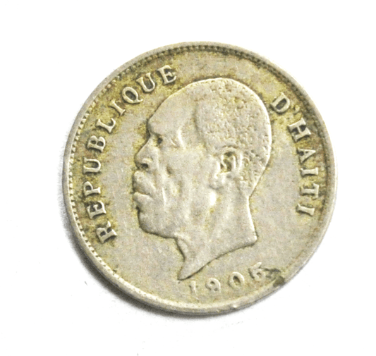 1905 w Haiti 5 Five Centimes KM# 53 Copper Nickel Coin
