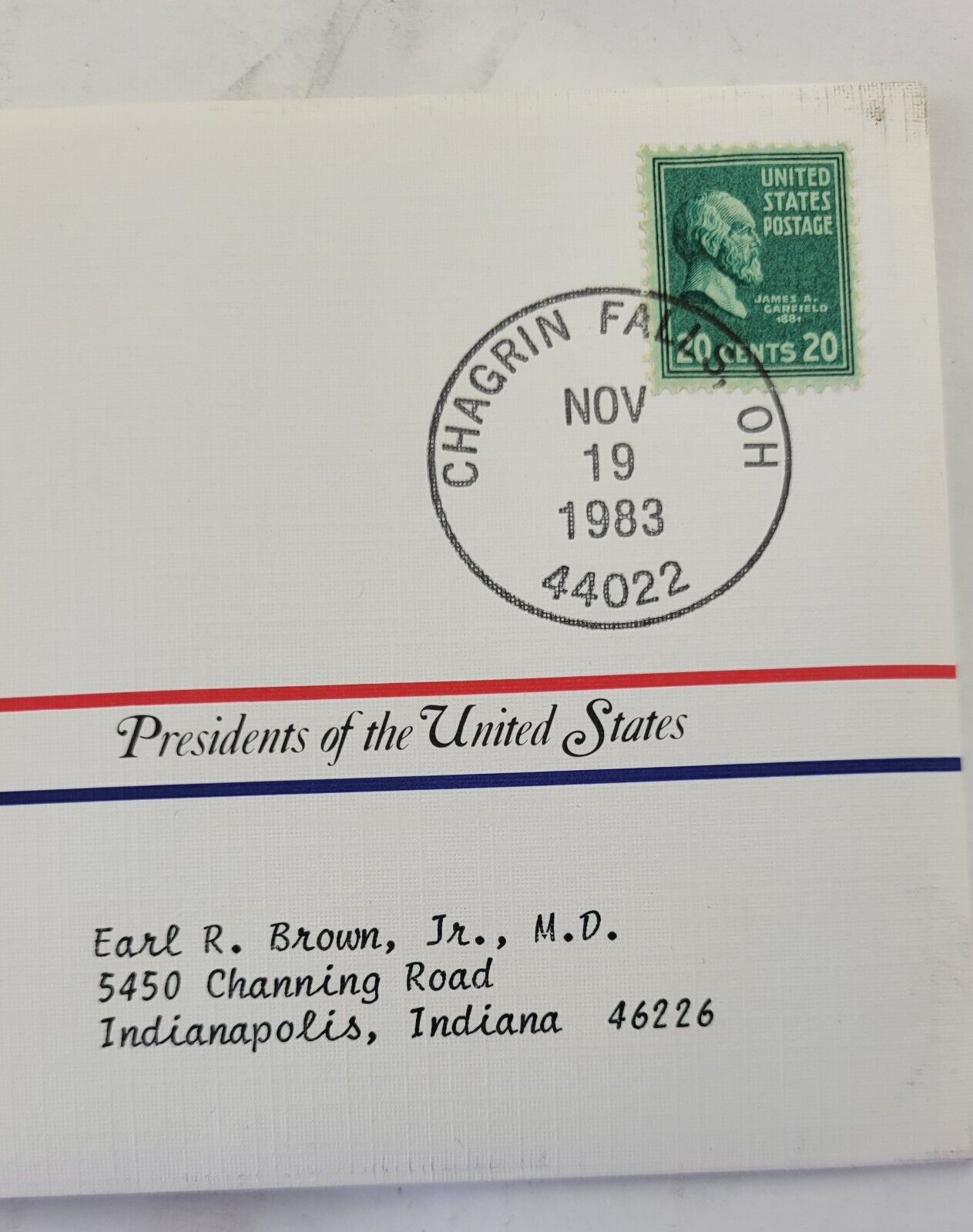 James Garfield Presidential Covers Medal Postal Commemorative Society Gold Plate