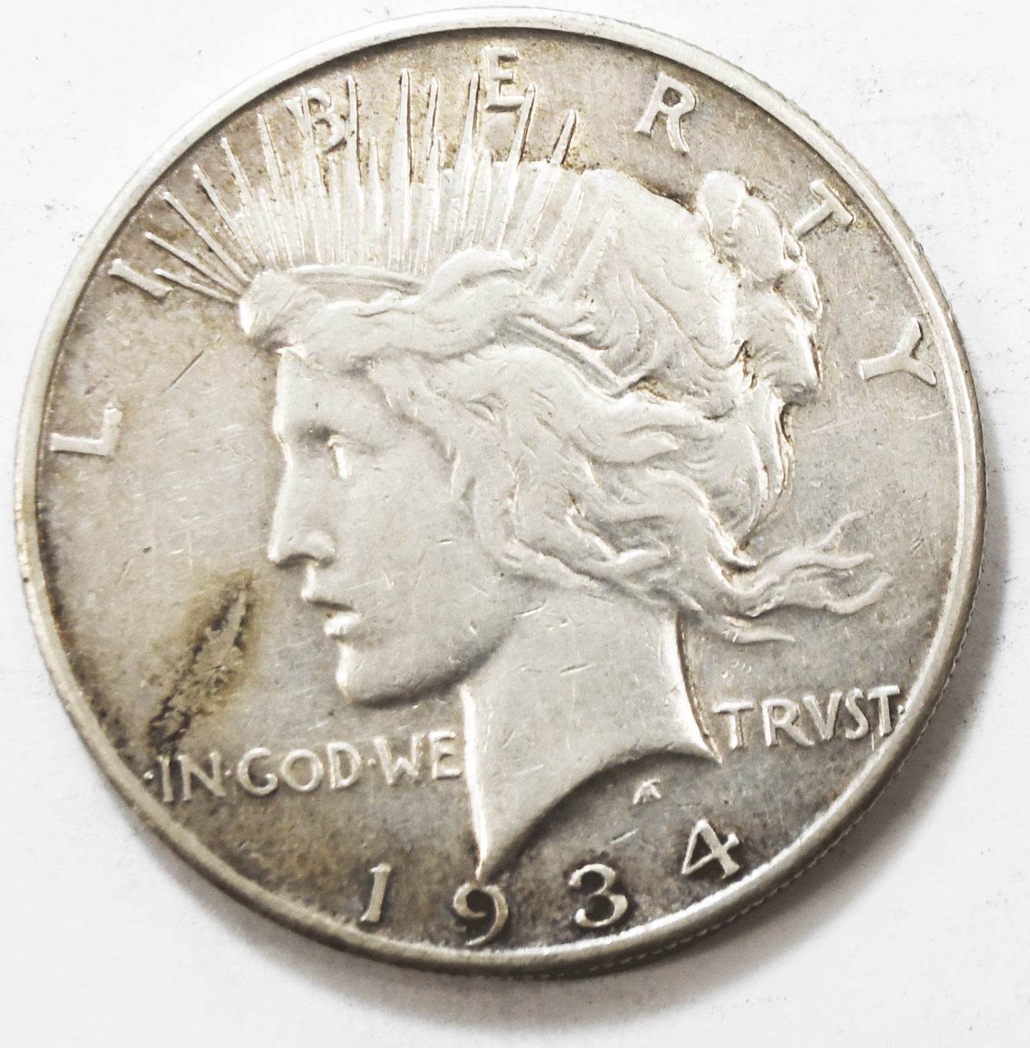 1934 S $1 Peace Silver One Dollar US San Francisco VAM 3 Double Tiara