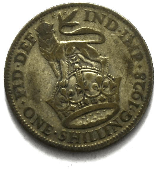 1928 Great Britain Silver One Shilling Coin KM# 833