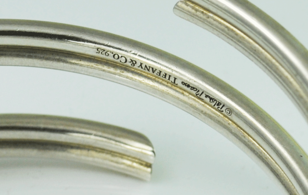 Sterling Tiffany & Co Paloma Piccaso Wrap Around Bypass Bar Bracelet 2-3/4"