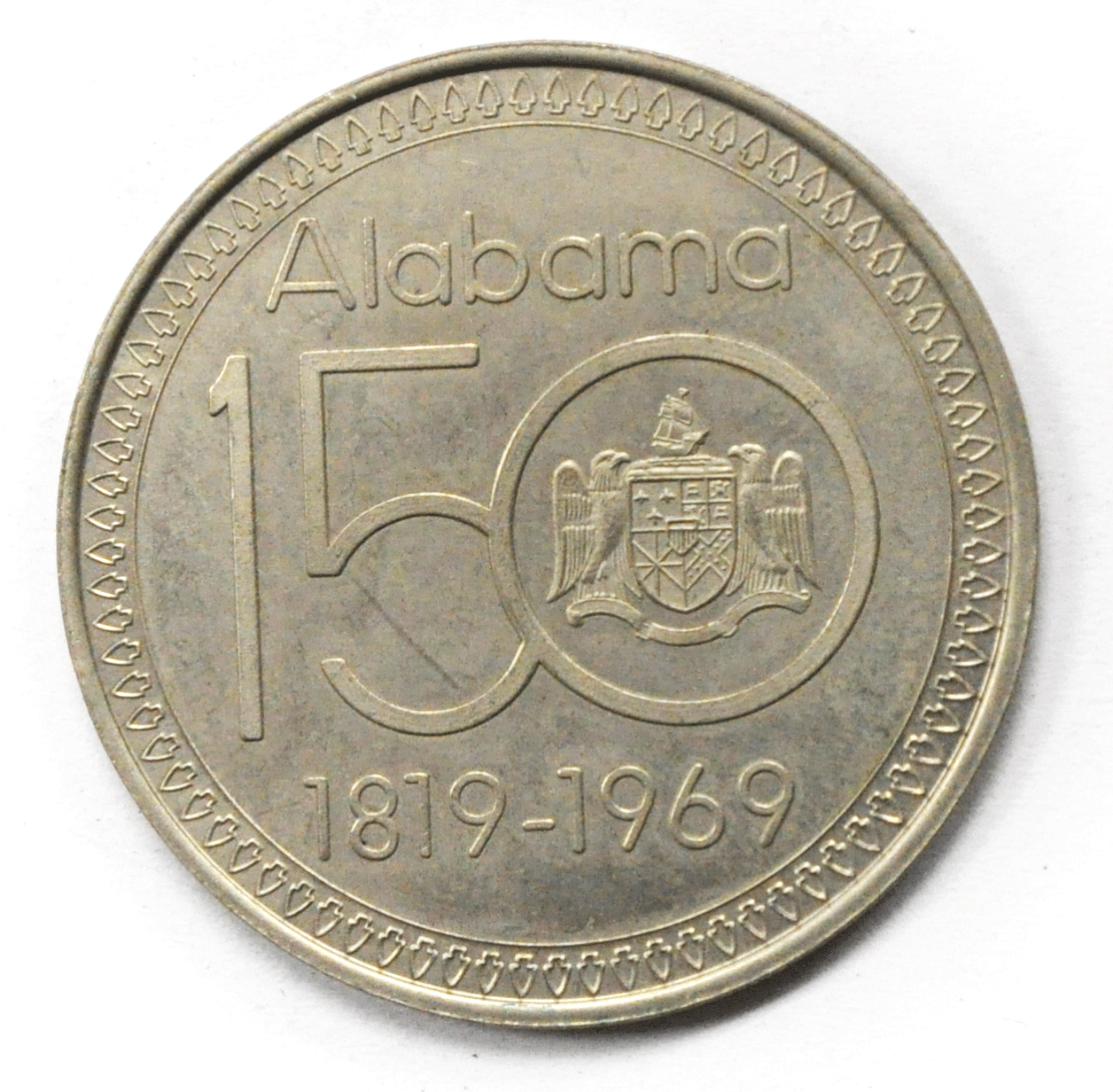 1971 Birmingham Alabama Centennial Medal 1818-1969  150th 34mm