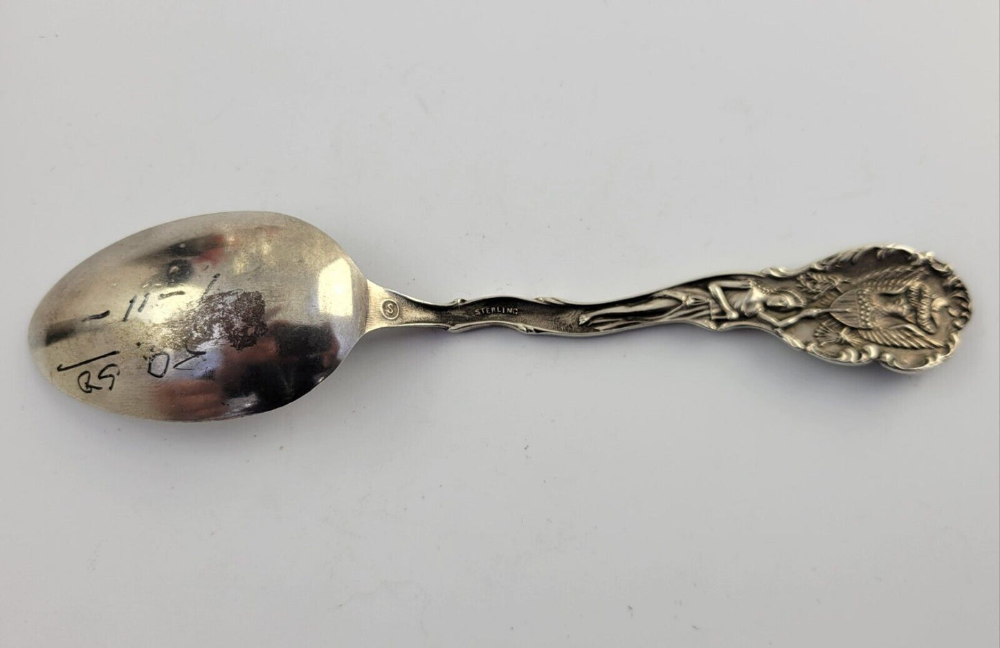Wichita Kansas Sterling  Silver 5 5/8" Souvenir Spoon .72oz. City Hall