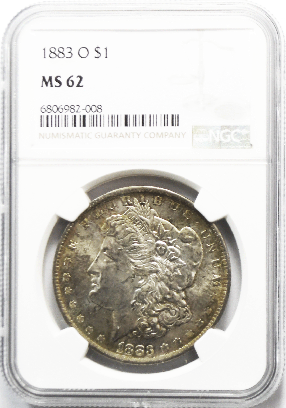 1883 O $1 Morgan Silver Dollar MS62 NGC Uncirculated New Orleans