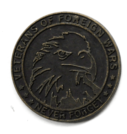 Veterans of Foreign Wars Memorial Day 2017 Token Medal Never Forget 32mm
