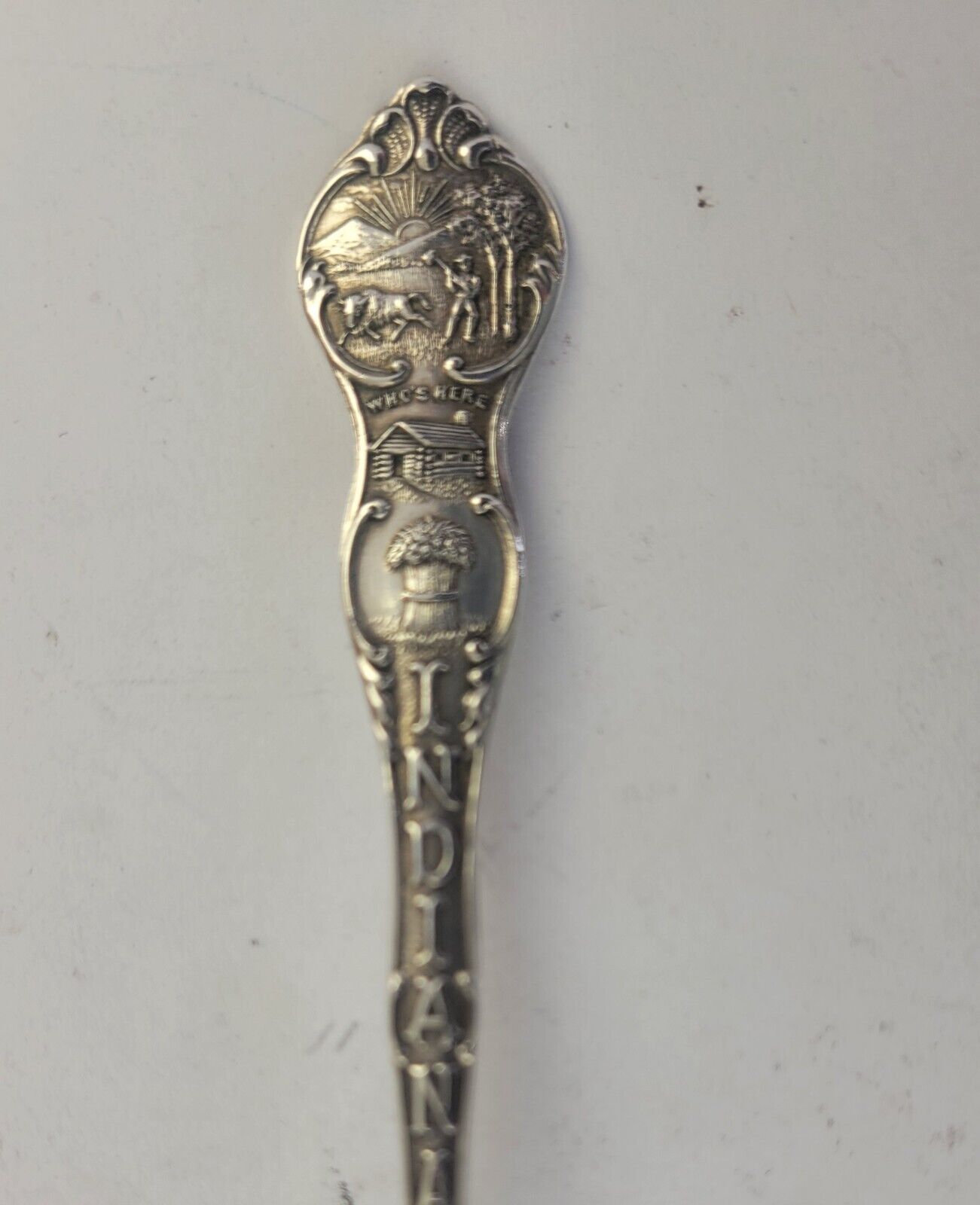 Lebanon Indiana High School Sterling 5 3/8" Souvenir Spoon .57oz. By Shepard