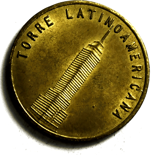 Mexico City Mirador Observation Tower Token Torre Latinoamericana 21mm