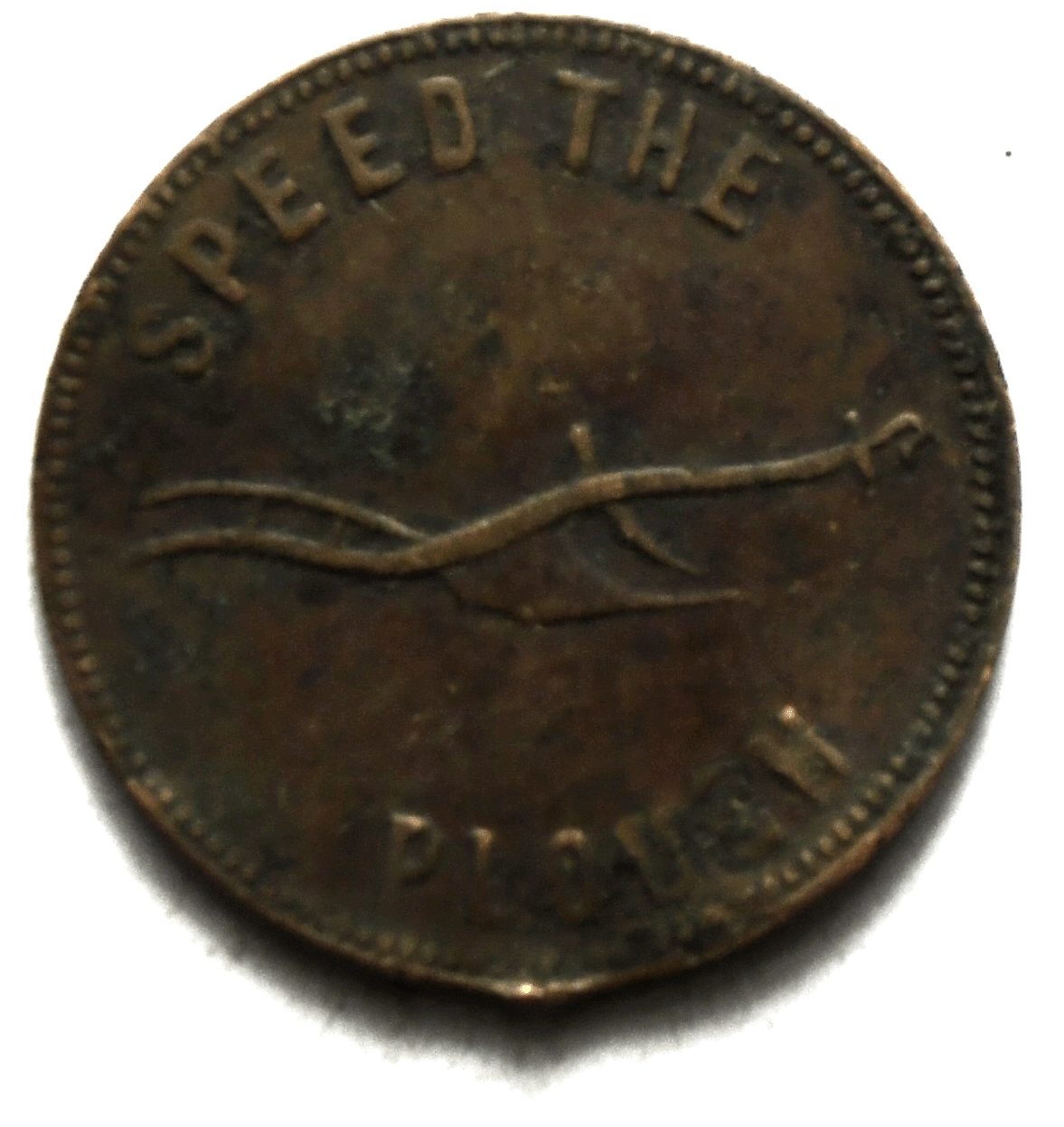 Prince Edward Island 1859 Speed The Plough Success To The Fisheries Token 26mm
