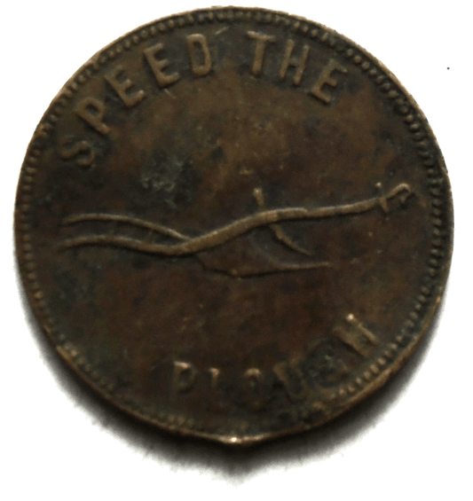 Prince Edward Island 1859 Speed The Plough Success To The Fisheries Token 26mm