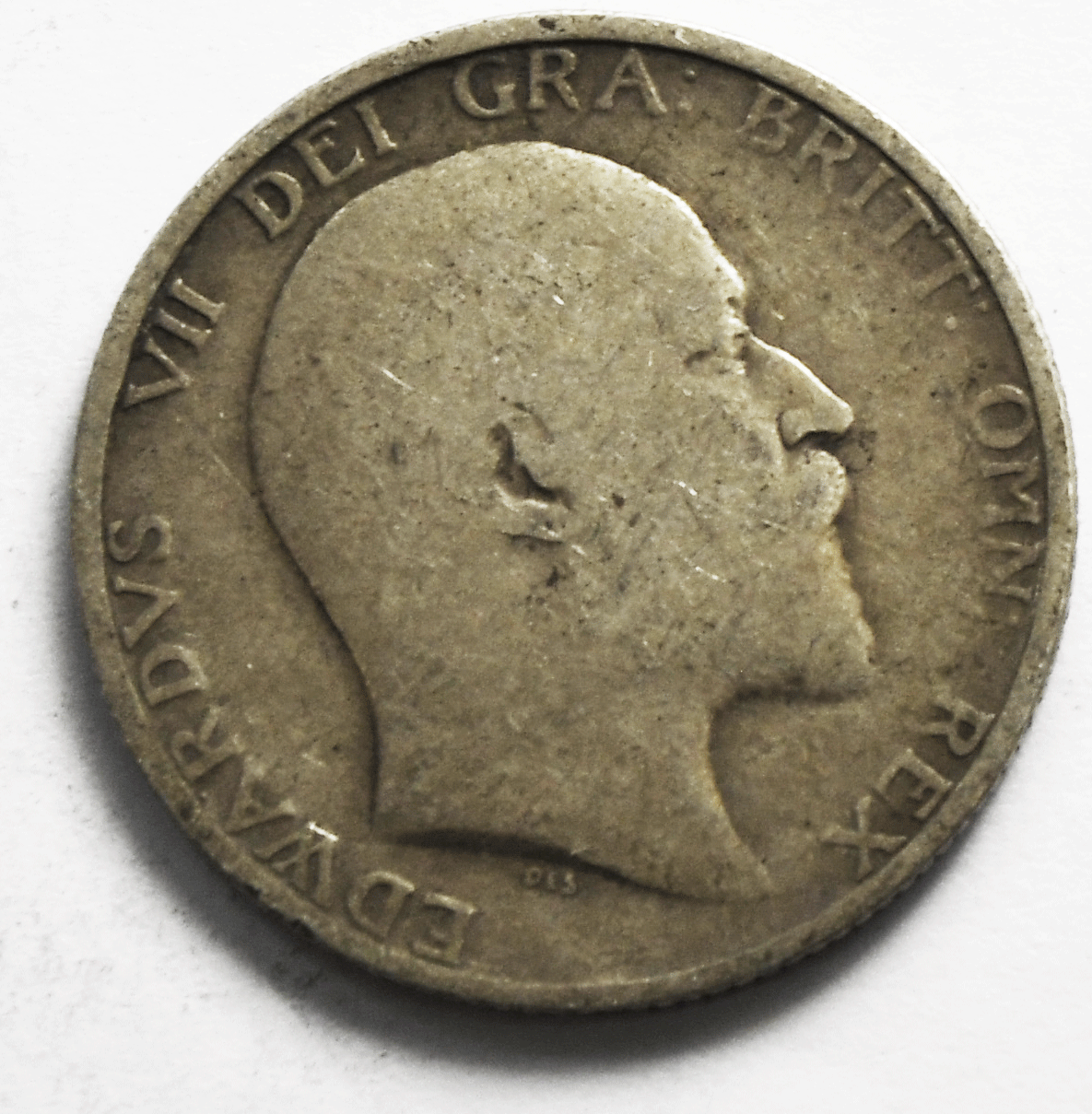 1908 Great Britain Silver One Shilling Coin KM# 800