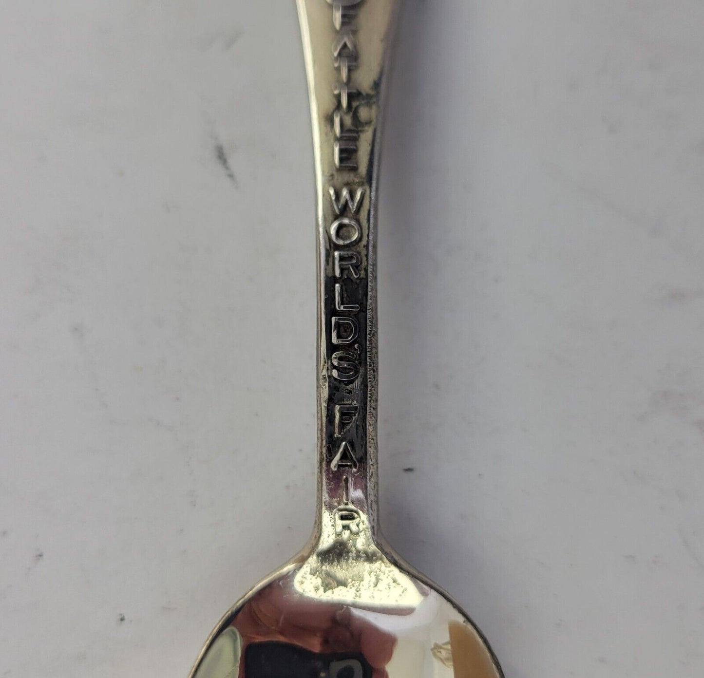 1962 Seattle World's Fair Sterling 4 1/4" Souvenir Spoon Space Needle .39oz.