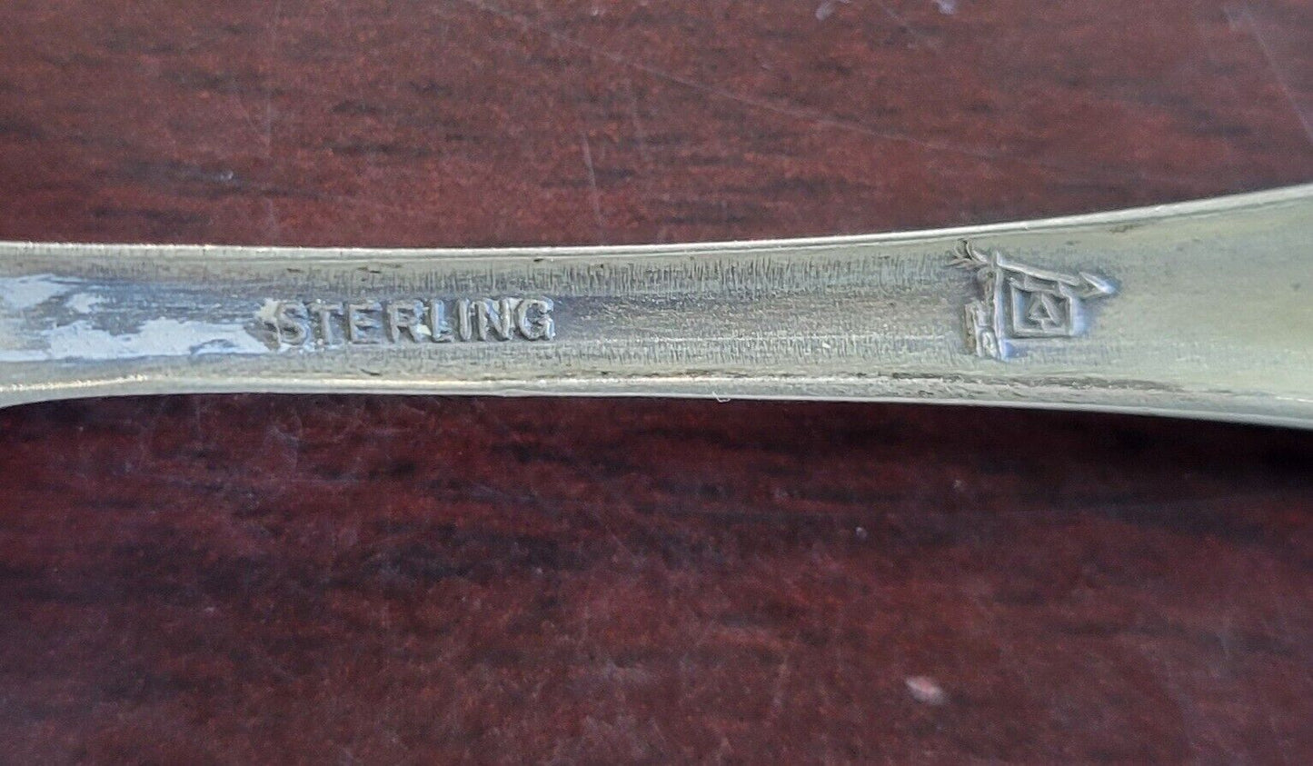 Sterling Souvenir Spoon 4 1/4" Nevada 36th  State By Bell Trading Post .28oz.