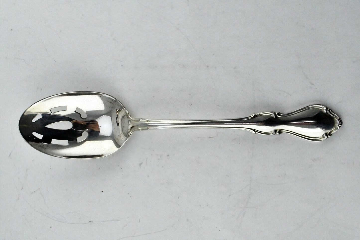 Hampton Court by Reed & Barton Sterling Silver 8 1/2" Pierced Serving Fork 2.7oz