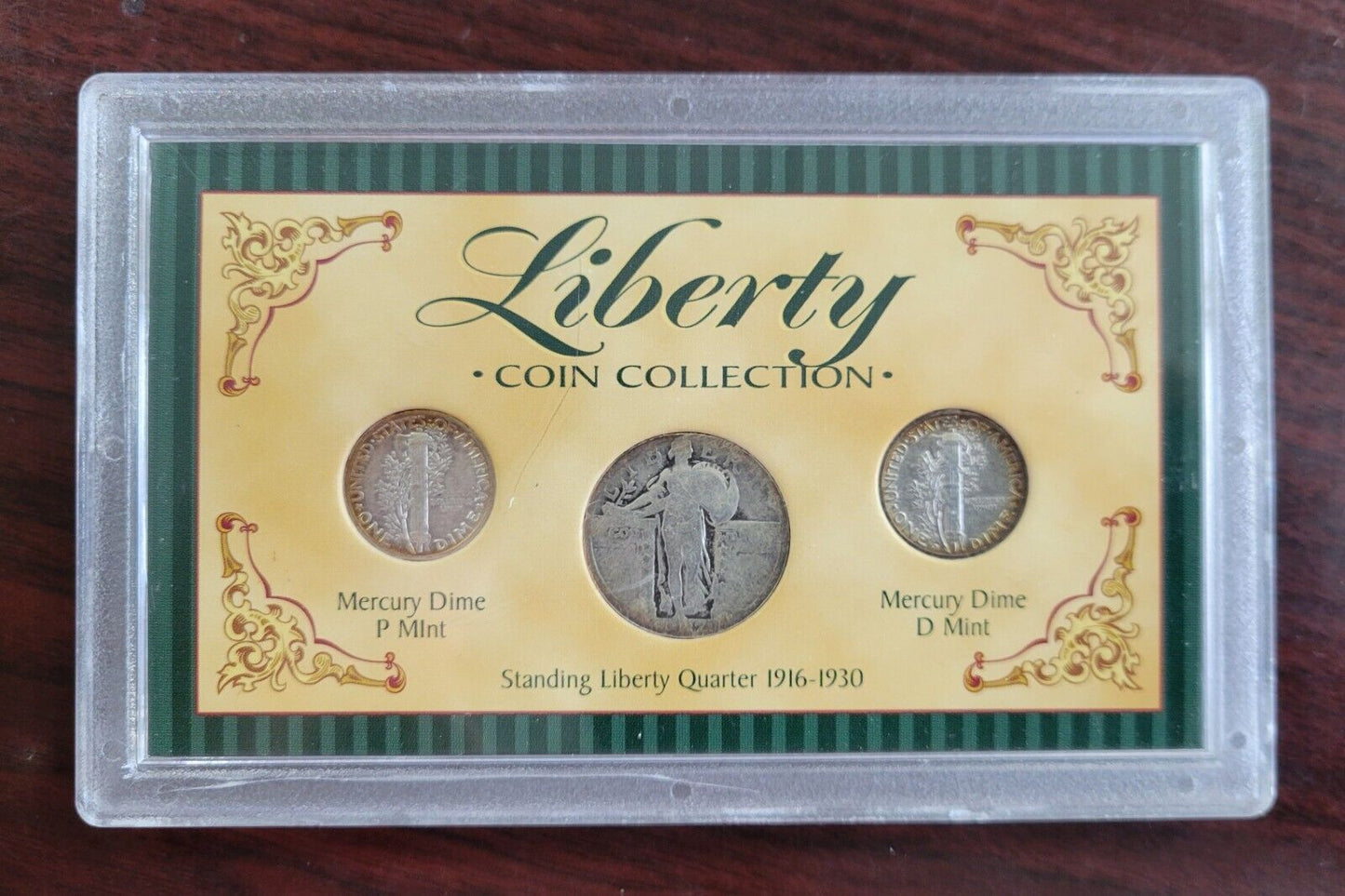 Liberty Coin Collection Mercury Dimes & Standing Liberty Quarter Encapsulated