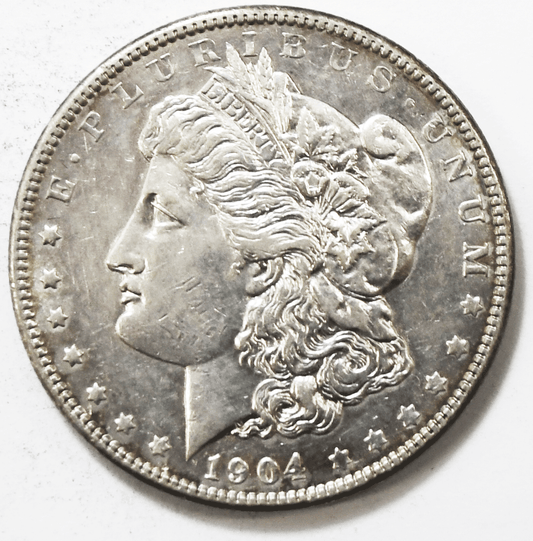 1904 $1 Morgan Silver One Dollar Philadelphia AU