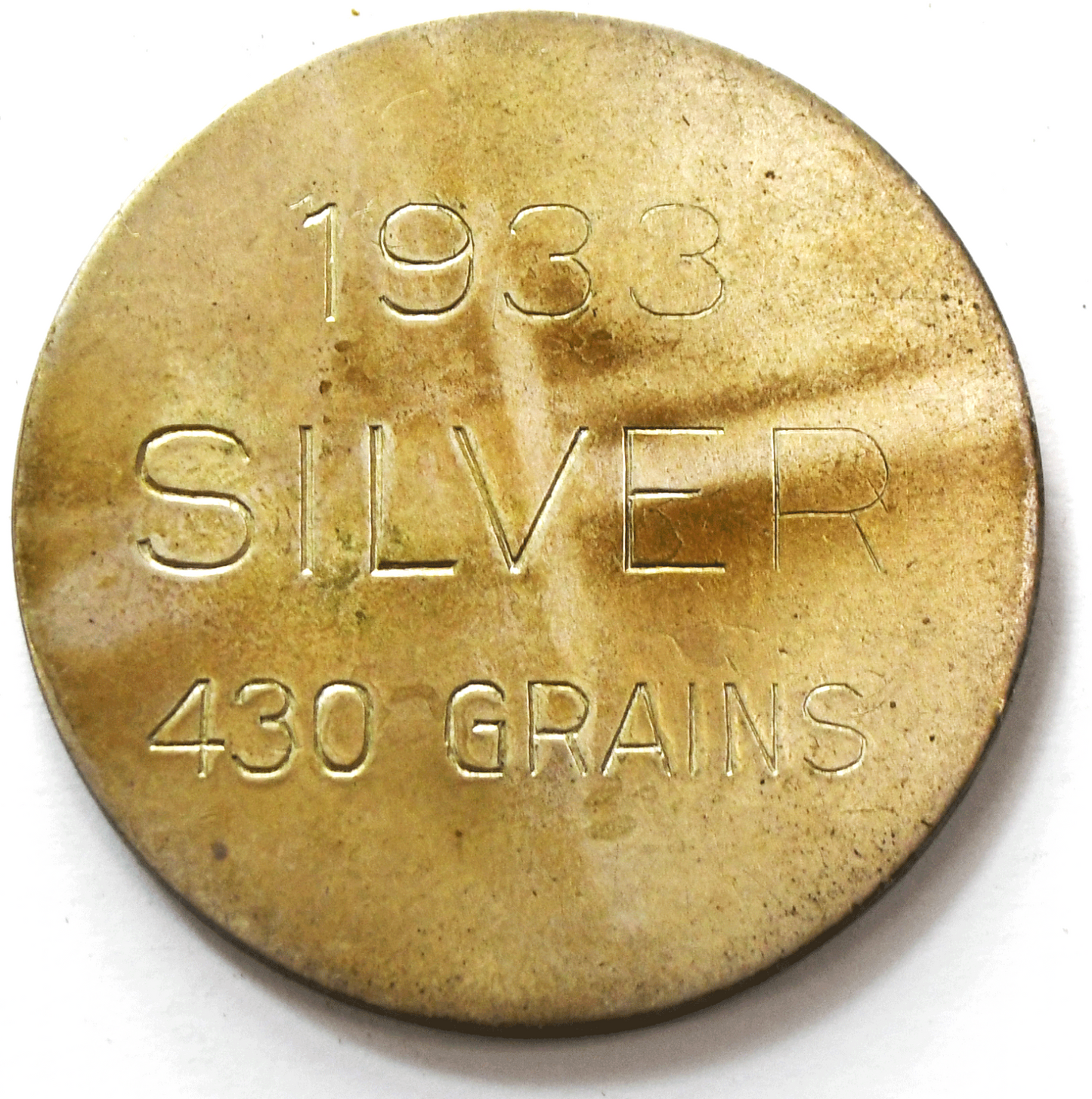 1933 Pedley-Ryan Co Denver HK-825 So Called Dollar 430 Grains Silver 500 Minted