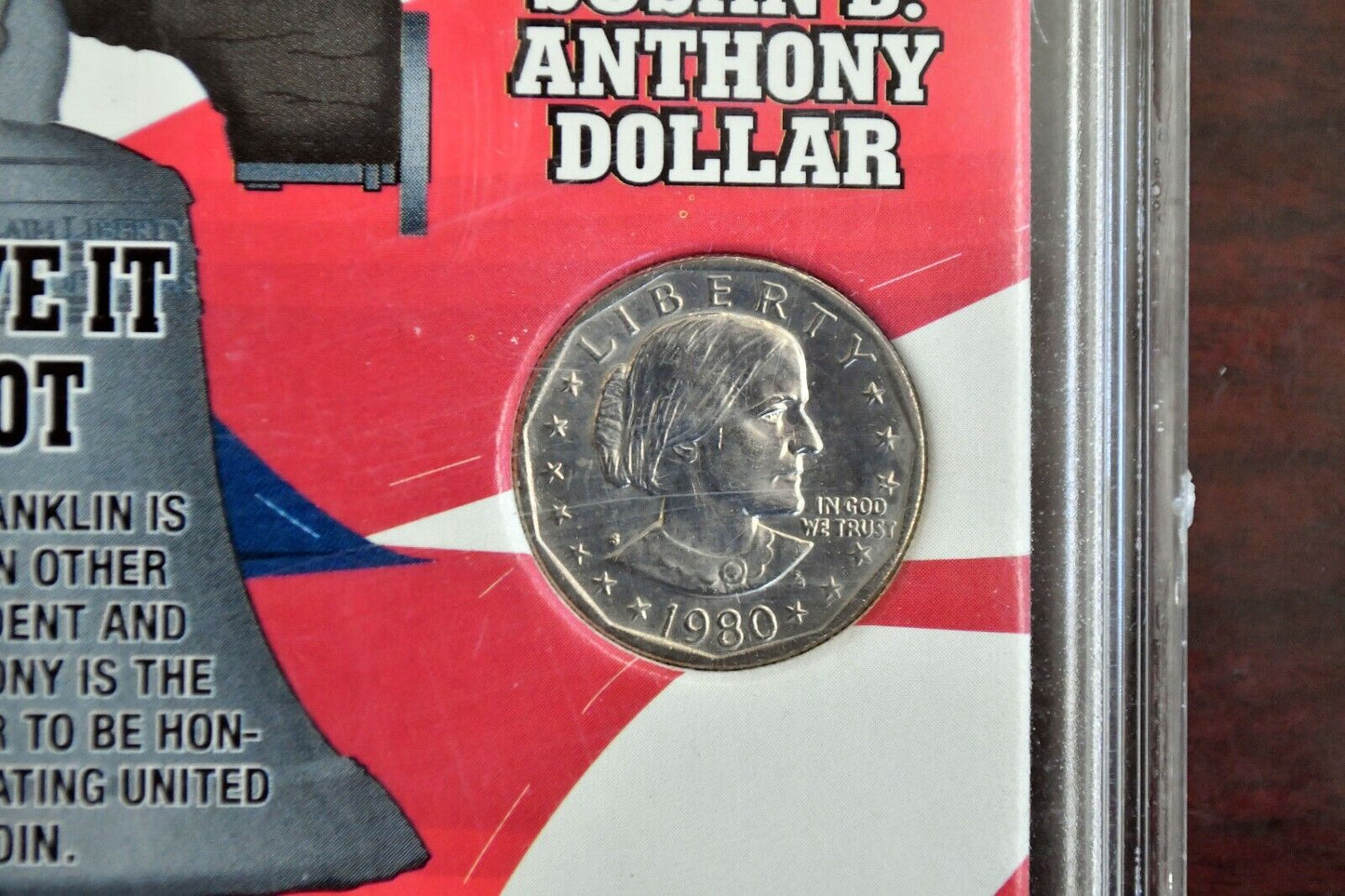 Believe It Or Not 1980 Susan B Anthony Dollar and 1962 Franklin Half Dollar Set