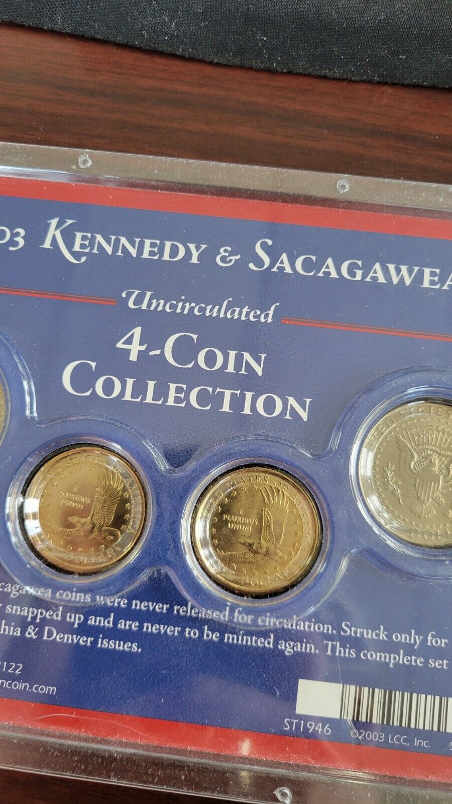 2003 P & D Uncirculated Kennedy Sacagawea Special Collector Edition 4 Coin Set
