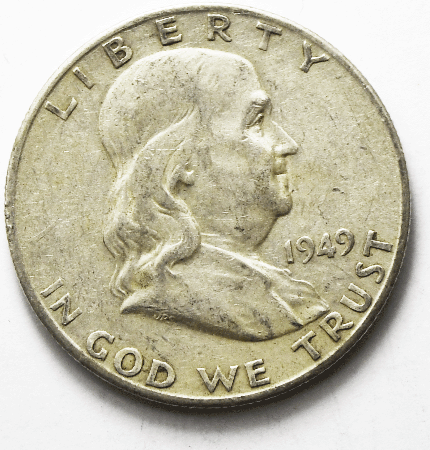 1949 S 50c Franklin Silver Half Dollar Fifty Cents San Francisco