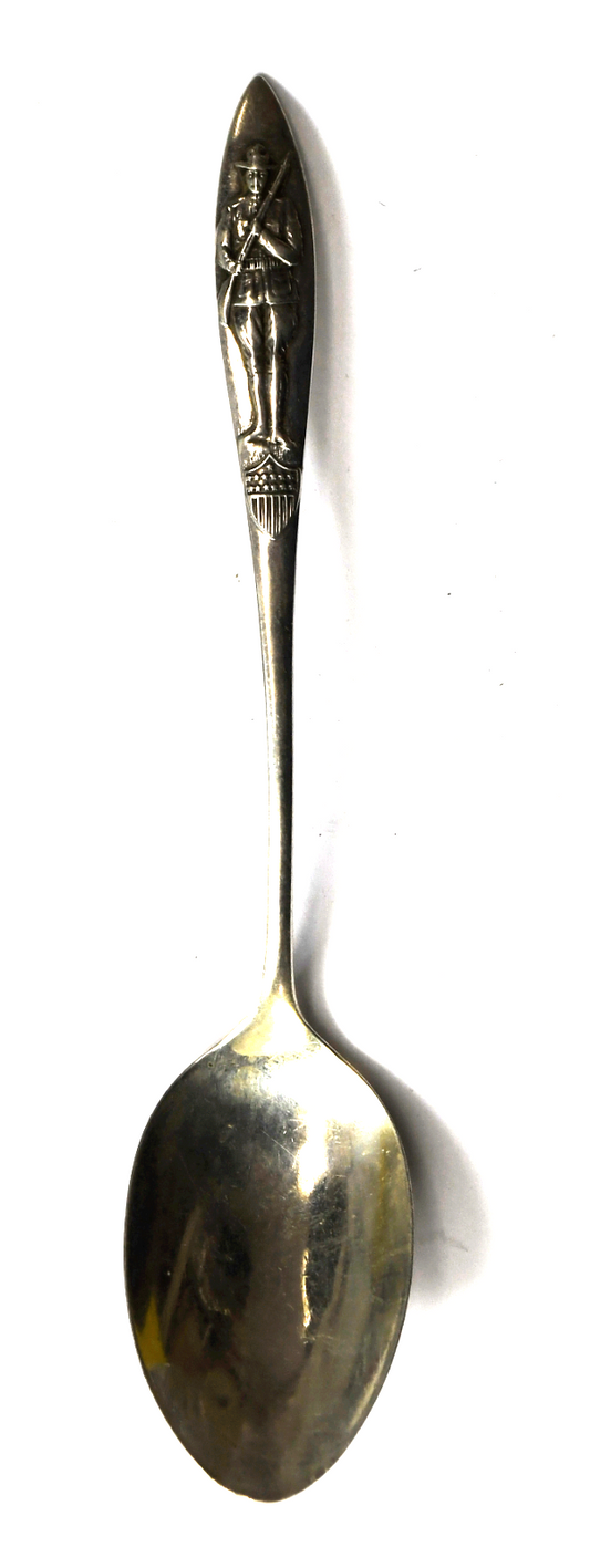 Sterling Silver Weidlich Army Soldier Souvenir Spoon 5 5/8" Monogram 9 4 18