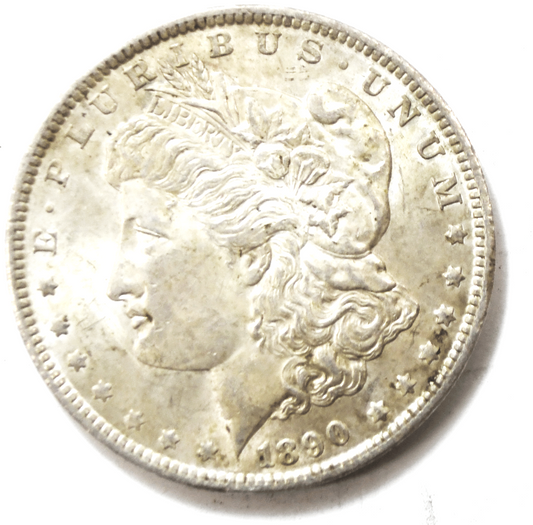1890 $1 Morgan Silver One Dollar Philadelphia AU