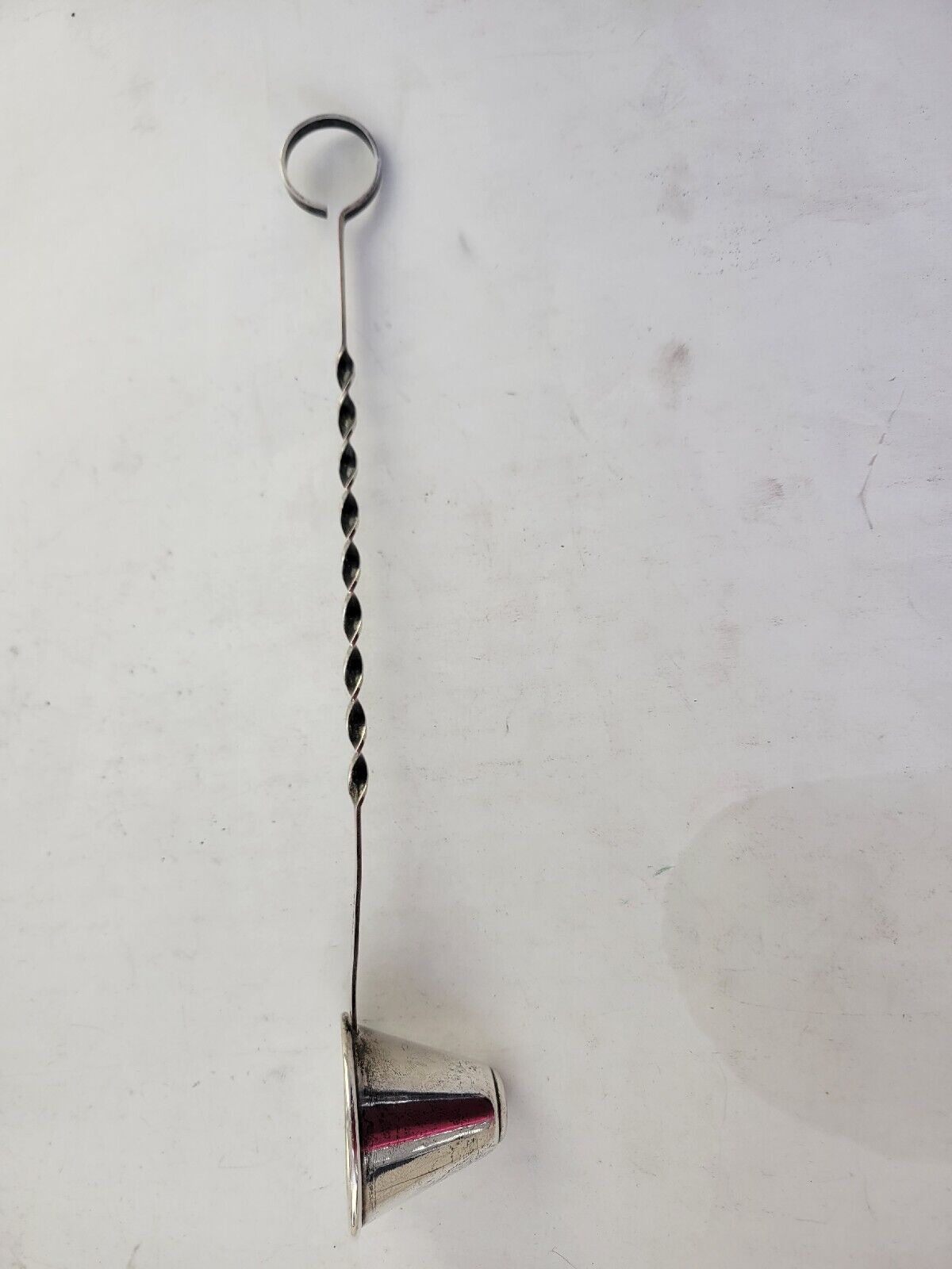 Vintage Sterling Silver Candle Snuffer With Twisted Handle 9 7/8"