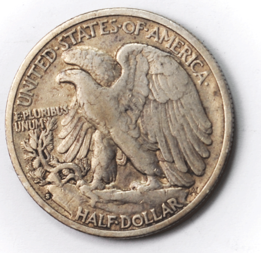 1934 S 50c Walking Liberty Silver Half Dollar Fifty Cents San Francisco